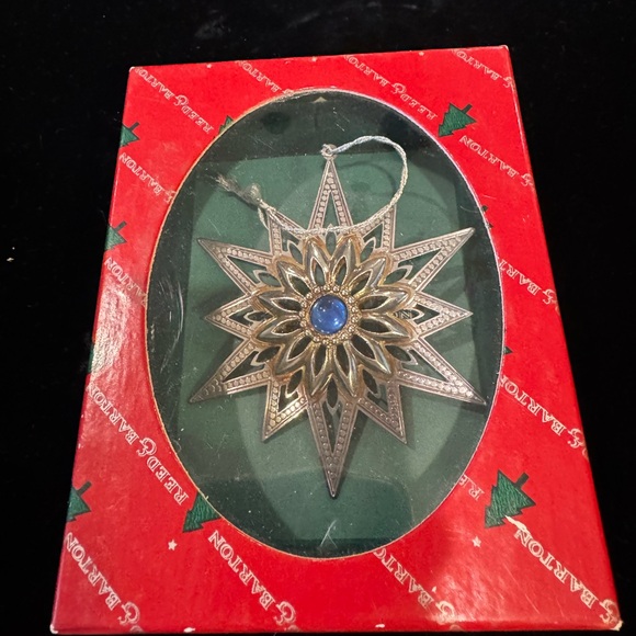 Reed & Barton 1999 Annual Jeweled Star Ornament - Picture 2 of 4